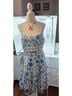 Aqua 100% Polyester Floral Blue White Cocktail Dress Size M - photo 10