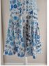 Aqua 100% Polyester Floral Blue White Cocktail Dress Size M - photo 8