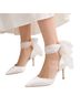 Badgley Mischka White Heels Size 9 1/2 - photo 1