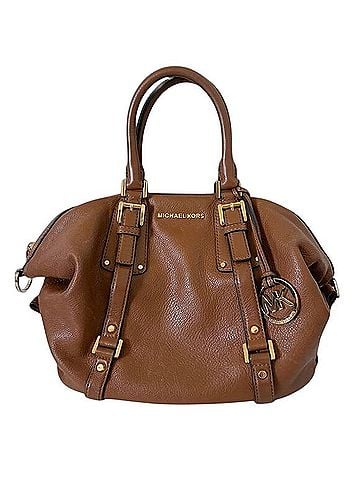 Michael Kors Bedford Leather Satchel (view 1)