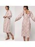 Faherty 100% Cotton Floral Tan White Casual Dress Size S - photo 6