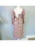 Faherty 100% Cotton Floral Tan White Casual Dress Size S - photo 7