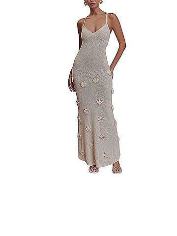 Meshki Suki Raised Floral Maxi  Casual Dress (view 2)