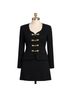 St. John Black Gold Wool Dress Size 10 - photo 1