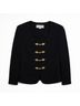 St. John Black Gold Wool Dress Size 10 - photo 5