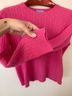 White + Warren 100% Cashmere Camo Pink Cashmere Pullover Sweater Size L - photo 7