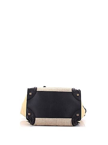 Céline Tricolor Luggage Bag Canvas and Leather Mini (view 2)