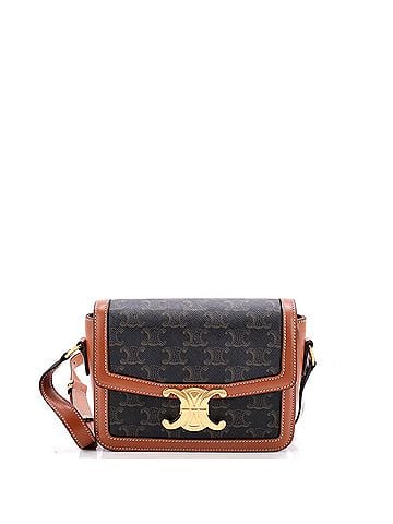 Céline Triomphe Shoulder Bag Triomphe Coated Canvas Teen (view 1)
