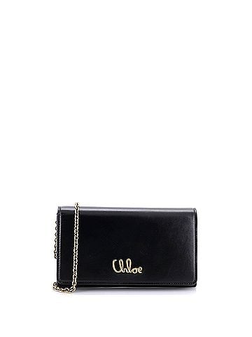 Chloé Iconic Flap Wallet on Chain Leather (view 1)