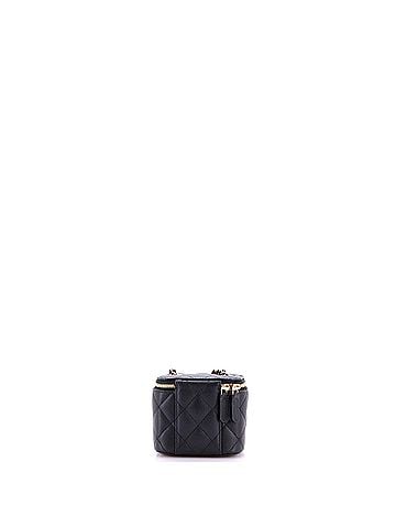Chanel Classic Vanity Case with Chain Quilted Caviar Mini (view 2)