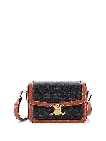 Céline Triomphe Shoulder Bag Triomphe Coated Canvas Medium (view 1)