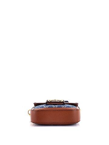 Gucci Horsebit 1955 Shoulder Bag GG Denim Mini (view 2)