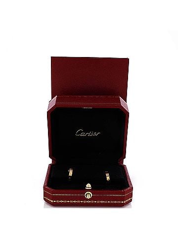 Cartier Love Hoop Earrings 18K Yellow Gold Small (view 2)