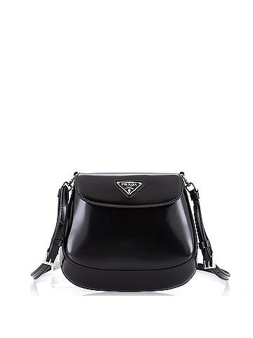Prada Cleo Flap Shoulder Bag Spazzolato Leather Mini (view 1)