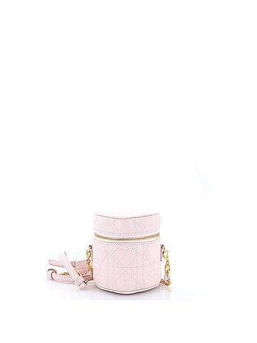Christian Dior Lady Dior Vanity Case Heart Cannage Quilt Leather Micro (view 1)