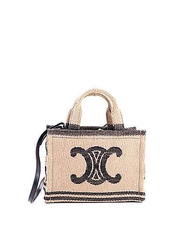 Céline Cabas Thais Tote Triomphe Printed Textile Small (view 1)