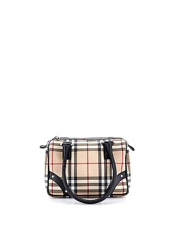 Burberry Chester Satchel Haymarket Coated Canvas Small (view 1)