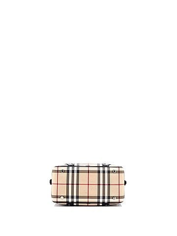 Burberry Chester Satchel Haymarket Coated Canvas Small (view 2)