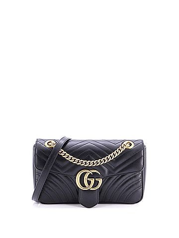 Gucci GG Marmont Flap Bag Matelasse Leather Small (view 1)
