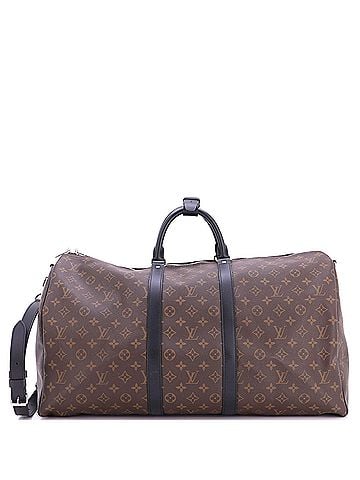 Louis Vuitton Keepall Bandouliere Bag Macassar Monogram Canvas 55 (view 1)
