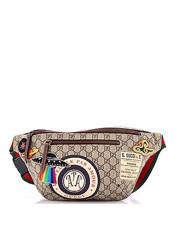 Gucci Courrier Zip Belt Bag GG Coated Canvas with Applique (view 1)