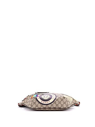 Gucci Courrier Zip Belt Bag GG Coated Canvas with Applique (view 2)