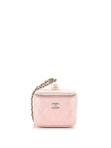 Chanel Classic Pearl Vanity Case with Chain Quilted Caviar Mini (view 1)