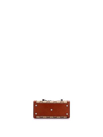 Gucci Diana NM Bamboo Handle Tote Crystal Embellished GG Canvas Mini (view 2)