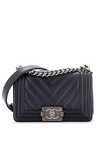 Chanel Boy Flap Bag Chevron Calfskin Small (view 1)