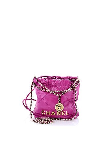 Chanel 22 Chain Hobo Quilted Calfskin Mini (view 1)