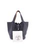 Hermès 100% Leather Black Eclat Picotin Lock Bag Clemence GM One size - photo 3
