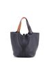 Hermès 100% Leather Black Eclat Picotin Lock Bag Clemence GM One size - photo 2