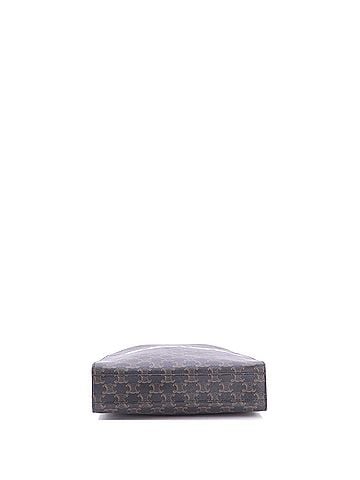 Céline Vertical Cabas Tote Triomphe Coated Canvas Small (view 2)