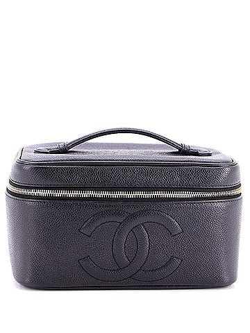 Chanel Vintage Timeless Cosmetic Case Caviar Large (view 1)