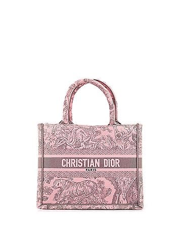 Christian Dior Book Tote Embroidered Canvas Small (view 1)