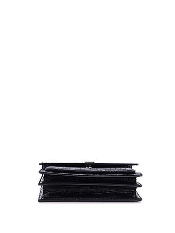 Saint Laurent Sunset Crossbody Bag Crocodile Embossed Leather Medium (view 2)