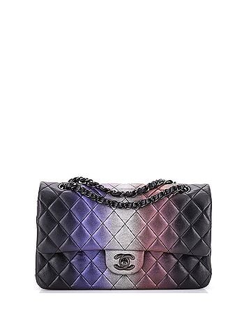 Chanel Classic Double Flap Bag Quilted Ombre Iridescent Calfskin Medium (view 1)