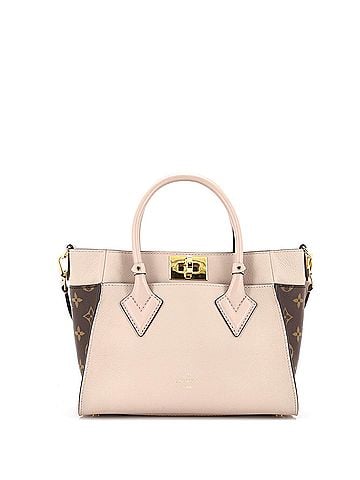 Louis Vuitton On My Side Tote Leather with Monogram Canvas PM (view 1)