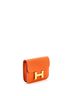 Hermès 100% Leather Orange Constance Slim Wallet Epsom One size - photo 4