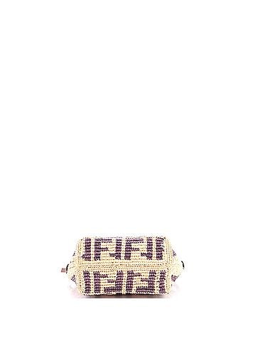 Fendi Roll Tote FF Raffia with Leather Mini (view 2)