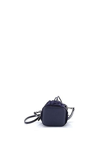 Fendi Mon Tresor Bucket Bag Zucca Knit with Leather Mini (view 2)