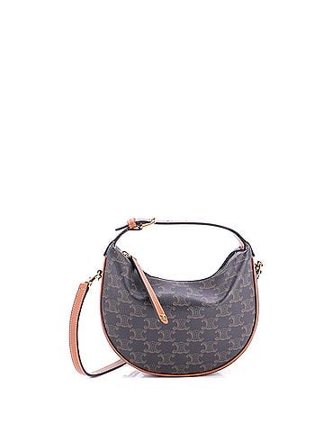 Céline Lulu Bag Triomphe Coated Canvas Teen (view 1)
