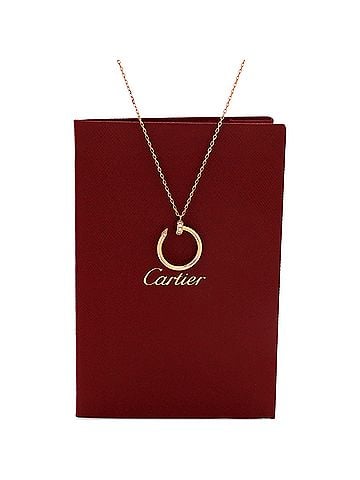Cartier Juste un Clou Pendant Necklace 18K Rose Gold with Diamonds (view 2)