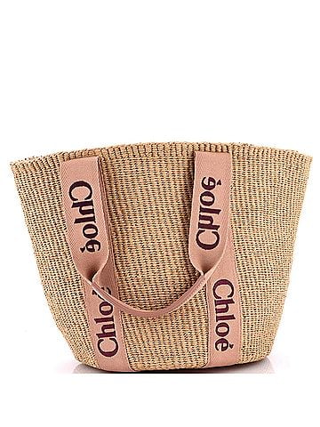 Chloé x Mifuko Woody Tote Raffia Large (view 1)