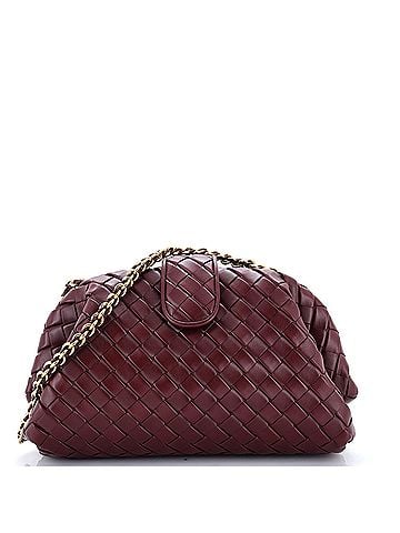 Bottega Veneta Lauren 1980 Clutch with Chain Intrecciato Nappa Medium (view 1)