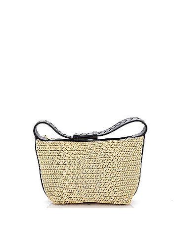 Bottega Veneta Wallace Shoulder Bag Woven Raffia with Leather Mini (view 1)