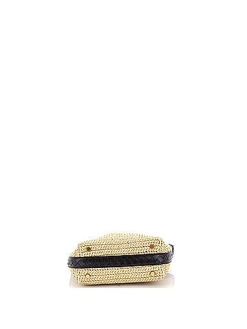 Bottega Veneta Wallace Shoulder Bag Woven Raffia with Leather Mini (view 2)