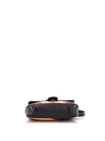 Gucci GG Marmont Flap Bag Diagonal Quilted Leather Mini (view 2)