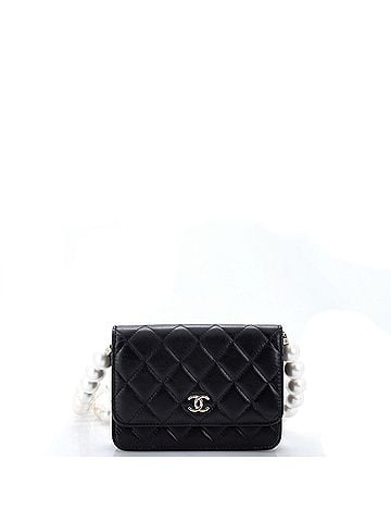 Chanel Pearl Strap CC Wallet on Chain Quilted Calfskin (view 1)
