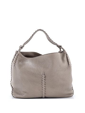 Bottega Veneta Open Hobo Cervo with Intrecciato Detail Medium (view 1)